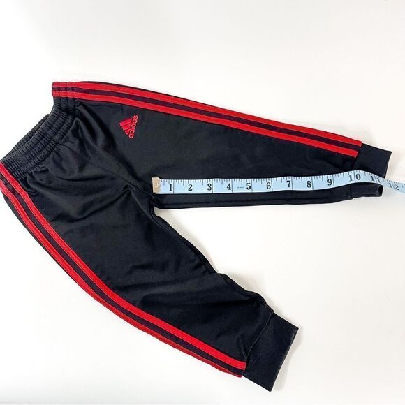 Adidas Infant Boys' Black and Red Classic Track Pants - Size 18M - Picture 5 of 5